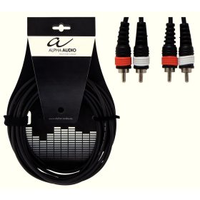 Alpha Audio Twin kábel, 3m, 2RCA/2RCA