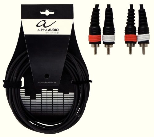 Alpha Audio Twin kábel, 3m, 2RCA/2RCA