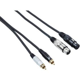 Bespeco EAY2X2R500 2 RCA/2XLR (m) papa kábel, 5m