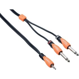   Bespeco SLYMSJ300 Y-kábel, 3 m, 3.5 jack stereo/2 x 6.3 jack mono