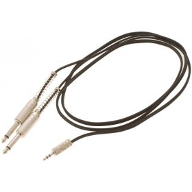   Bespeco BT550M Y-kábel, 1,5 m, 3,5 mm jack stereo/2 x 6,3 mm mono jack