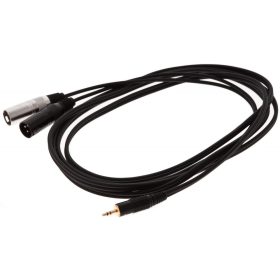   Bespeco EAYMS2MX150 Y-kábel, 1,5 m, 1 x 3,5 mm jack/2 x XLR papa
