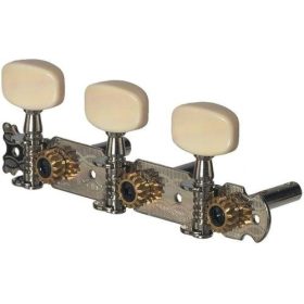   Fire & Stone akusztikus gitár kulcskészlet, nikkel, dupla furat 6/35 mm, lyra nélkül