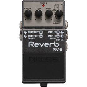 Boss RV-6 gitáreffekt pedál, reverb