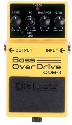 Boss ODB-3 basszusgitár effektpedál, torzító overdrive
