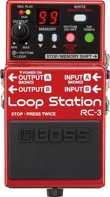 Boss RC-3 gitáreffekt pedál, loop station 3 órányi memo