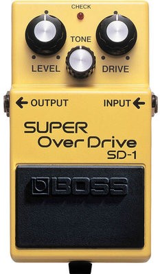 Boss SD-1 gitáreffekt pedál, super overdrive, csöves hangzás