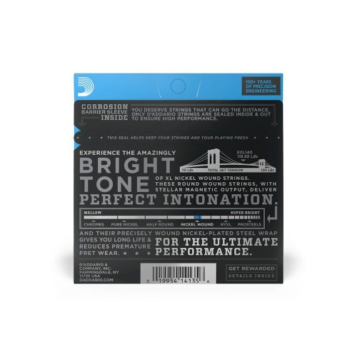 D'Addario EXL140 10-52 Light top/Heavy Bottom - elektromos gitárhúr készlet
