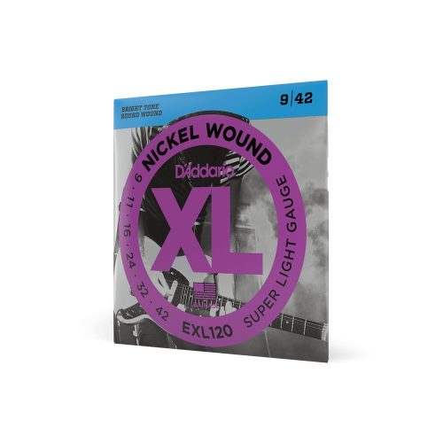 D'Addario EXL120 9-42 Super Light - elektromos gitár húrkészlet