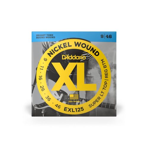 D'Addario EXL125 9-46 Super Light top/Reg.bot. - elektromos gitár húrkészlet