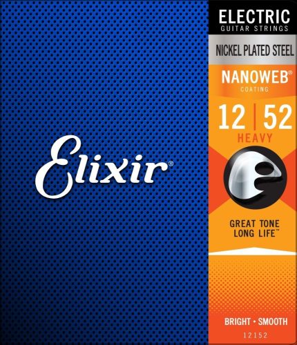 Elixir Nanoweb elektromos gitárhúrkészlet heavy 12-52