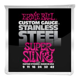   Ernie Ball 09-42 Stainless Steel Super Slinky - elektromos gitár húrkészlet