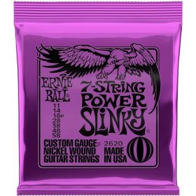   Ernie Ball 11-58 7 str. Nickel Wound Power Slinky - elektromos gitár húrkészlet 7 húros gitárhoz