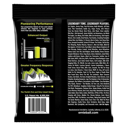 Ernie Ball 10-46 Cobalt Regular Slinky - elektromos gitár húrkészlet