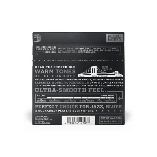 D'Addario ECG25 12-52 Chromes - jazz gitár húr