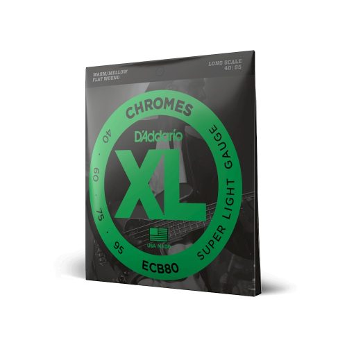D'Addario ECB80 40-95 - basszusgitár húrkészlet, köszörült, long scale