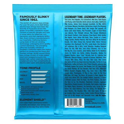 Ernie Ball 40-95 nickel Wound Bass Extra Slinky - basszusgitár húrkészlet
