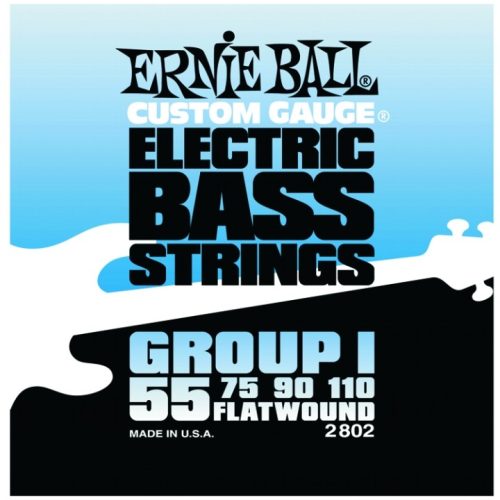 Ernie Ball 55-110 Flatwound Group I - köszörült basszusgitár húrkészlet