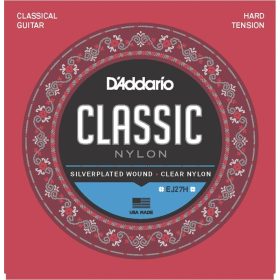   D'Addario EJ27H Clear Nylon Hard Tension - klasszikus gitárhúr készlet