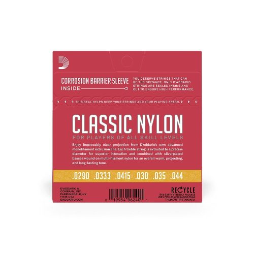 D'Addario EJ27N-3/4 - klasszikus gitárhúr készlet, 3/4-es méret