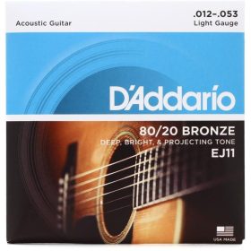   D'Addario EJ11 80/20 Bronze Light 012-053 - western/ akusztikus gitárhúr készlet