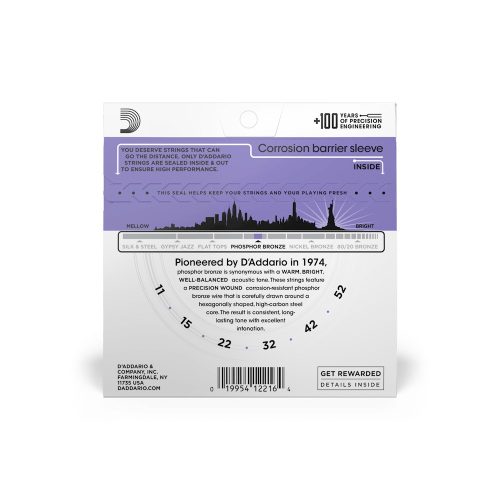 D'Addario EJ26 Phos Bronze 011-052 - western/ akusztikus gitárhúr készlet