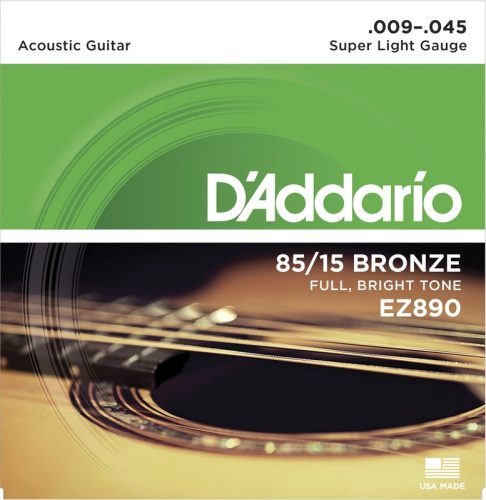 D'Addario EZ890 85/15 009-045 - akusztikus/ western gitár húrkészlet