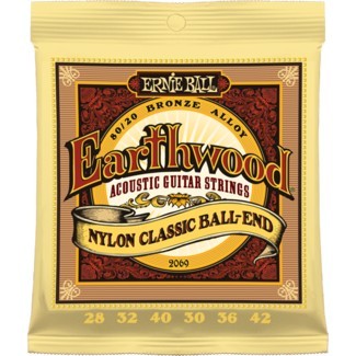 Ernie Ball Folk Nylon Clear & Gold Ball End klasszikus/western (akusztikus) gitárhúr készlet