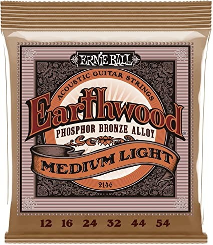 Ernie Ball 12-54 Earthwood Phos. Bronze Medium Light  - western/ akusztikus gitárhúr készlet