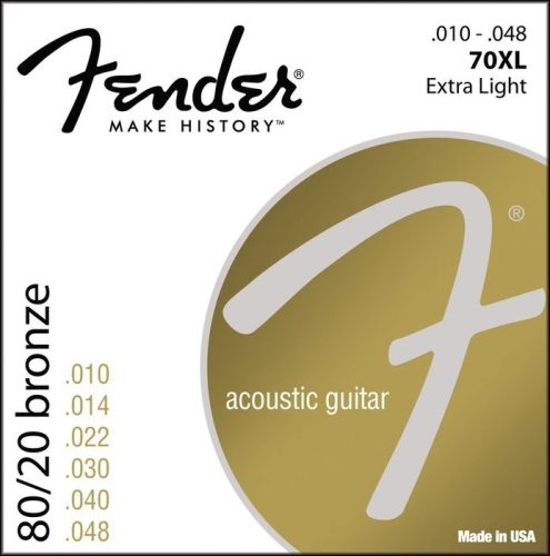 Fender 70XL 10-48 80/20 Bronze Light - western/ akusztikus gitárhúr készlet