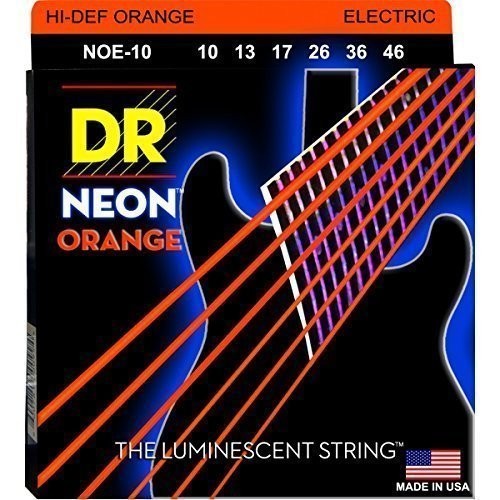 DR Strings NOE-10 elektromos gitárhúrkészlet Neon Narancs 10-46 - KIFUTÓ TERMÉK