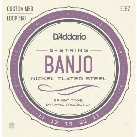 D'Addario EJ57 - banjo húr, 5 húros, nikkel