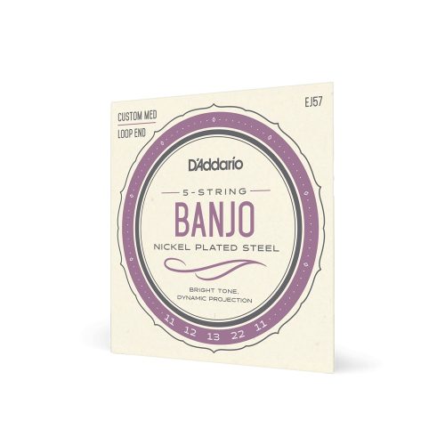 D'Addario EJ57 - banjo húr, 5 húros, nikkel