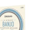 D'Addario EJ69 - 5 banjo húrkészlet, phosphor-bronz light