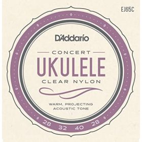   D'Addario EJ65C Ukulele Clear Nylon - ukulele húrkészlet, koncert