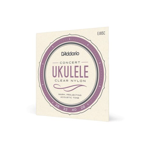 D'Addario EJ65C Ukulele Clear Nylon - ukulele húrkészlet, koncert
