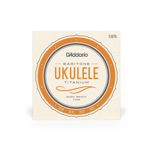 D'Addario EJ87B Bariton Ukulele Titanium - ukulele húrkészlet bariton ukulelére