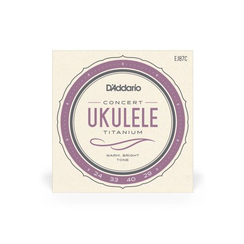 D'Addario EJ87C Concert Ukulele Titanium - ukulele húrkészlet koncert ukulelére