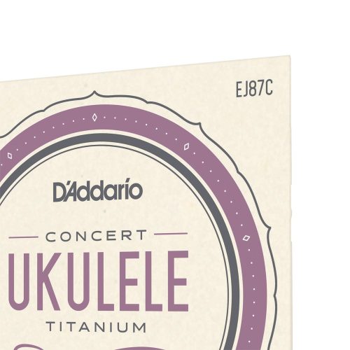 D'Addario EJ87C Concert Ukulele Titanium - ukulele húrkészlet koncert ukulelére