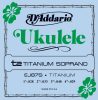 D'Addario EJ87S Sopran Ukulele Titanium - ukulele húrkészlet szoprán ukulelére