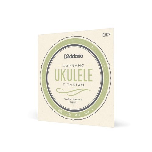 D'Addario EJ87S Sopran Ukulele Titanium - ukulele húrkészlet szoprán ukulelére