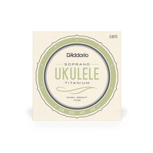 D'Addario EJ87S Sopran Ukulele Titanium - ukulele húrkészlet szoprán ukulelére