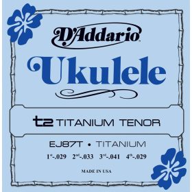   D'Addario EJ87T Tenor Ukulele Titanium - ukulele húrkészlet tenor ukulelére
