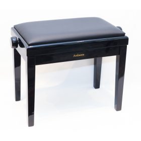 Ambiente zongorapad AMB23-PBK-LBK fekete fényes+fekete bőr