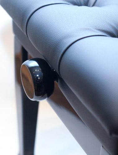 Ambiente zongorapad AMB6-PBK-LBK fekete fényes+fekete bőr