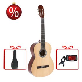   Gewa Basic Plus klasszikus gitár 4/4, natúr karácsonyi szett tokkal és hangolóval