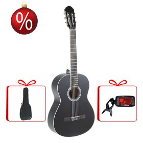   Gewa Basic Plus klasszikus gitár 4/4, fekete karácsonyi szett tokkal és hangolóval