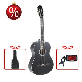   Gewa Basic klasszikus gitár 3/4, fekete karácsonyi szett tokkal és hangolóval