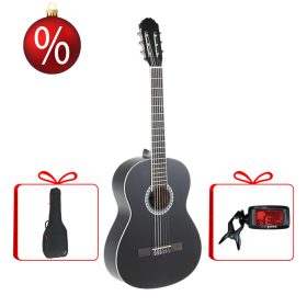   Gewa Basic klasszikus gitár 4/4, fekete karácsonyi szett tokkal és hangolóval