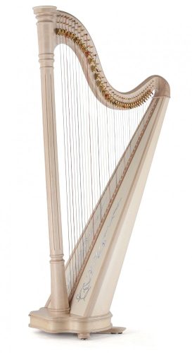 Salvi ANA DELUXE (aranyozott mechanikával) 40 húros kampós hárfa / professional lever harp  netto 5.500 €